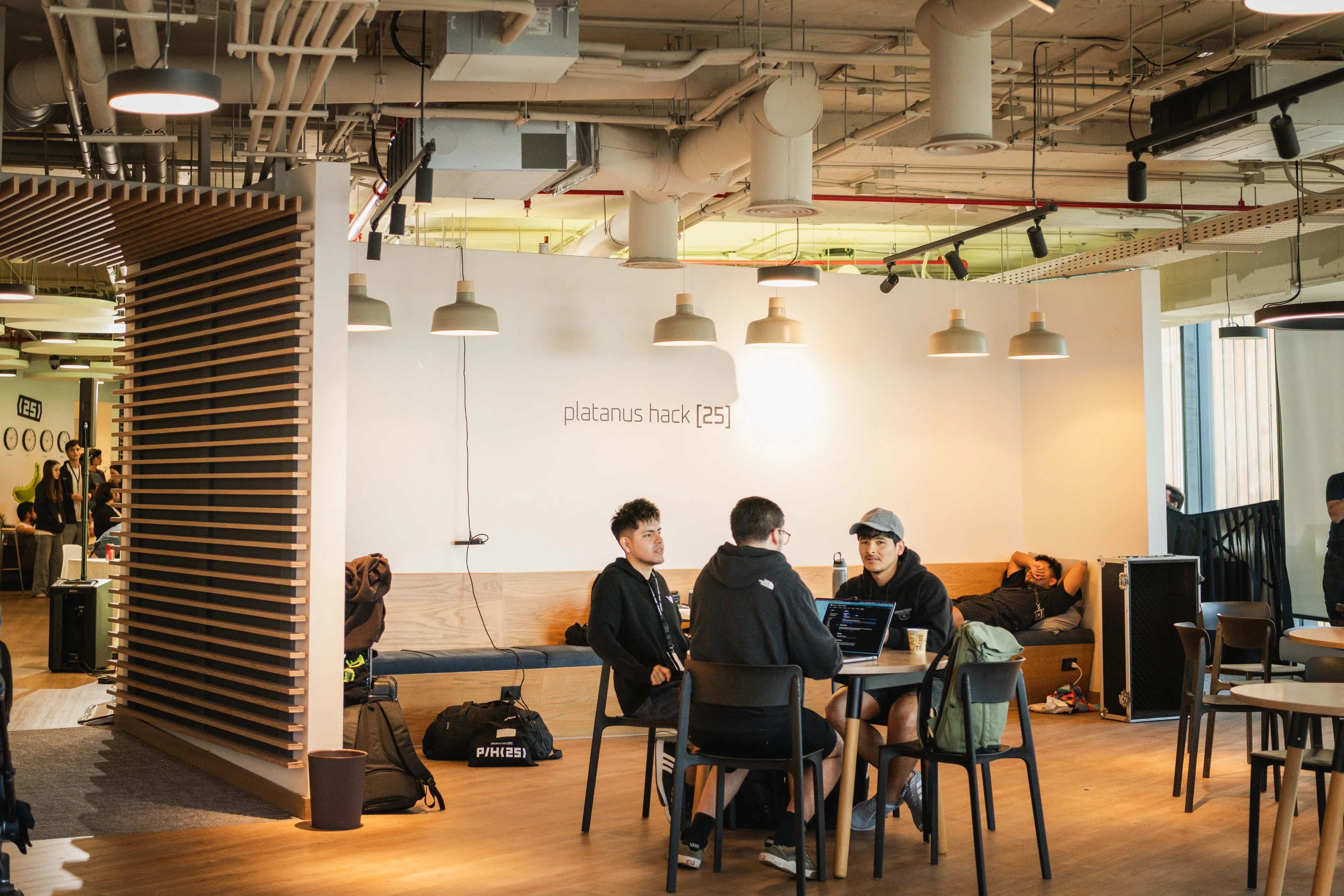 Team photo at a hackathon